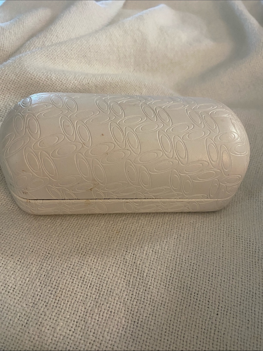 Oakley White Embossed Sunglasses Case